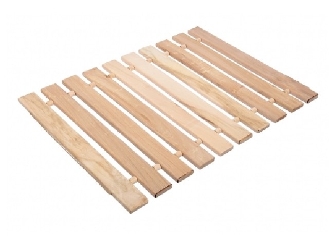 Коврик-сидушка, липовая рейка Б класса 41,5х35 см Банные штучки 32697